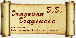 Dragovan Draginčić vizit kartica